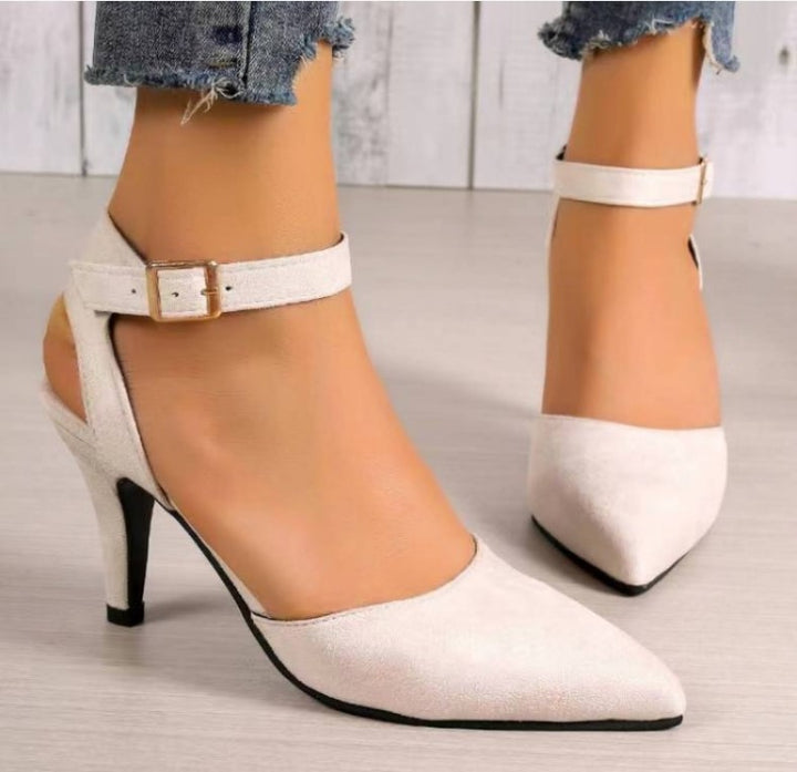 Dame Elegant Slingback-Pumps med smalt bånd og høj hæl Stilla