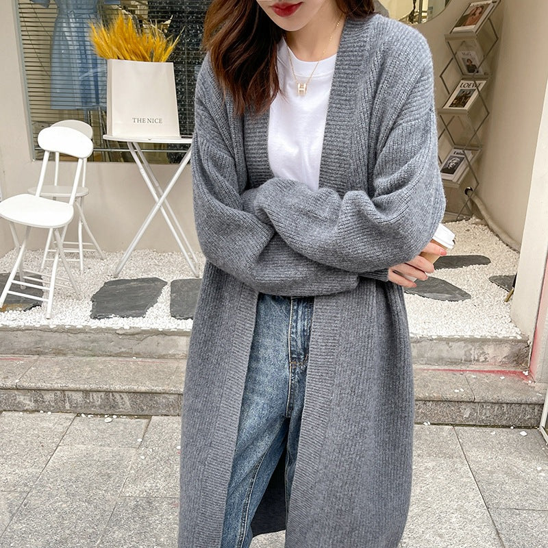 Femme Åben-Front Langstrik-Cardigan Stilla