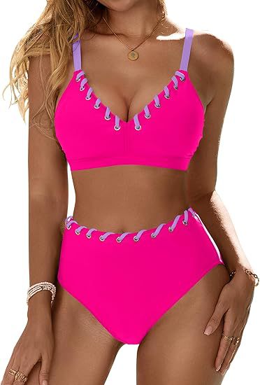 Dame Sporty Bikini-Sæt med fashionable snøringsdetaljer Stilla