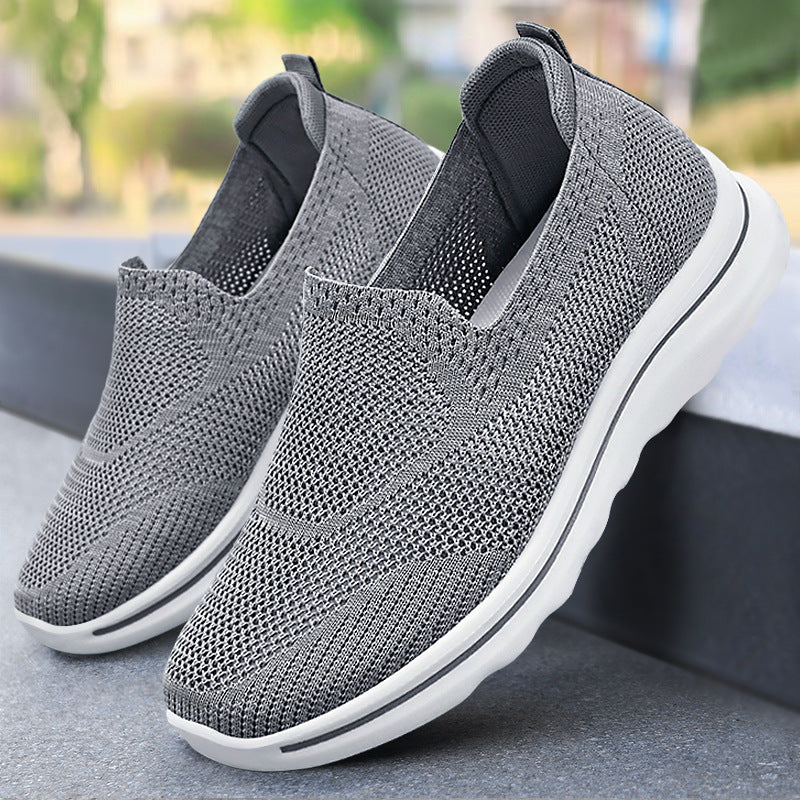 Dame Åndbare Slip-On Sneakers med elastisk Struktur Stilla
