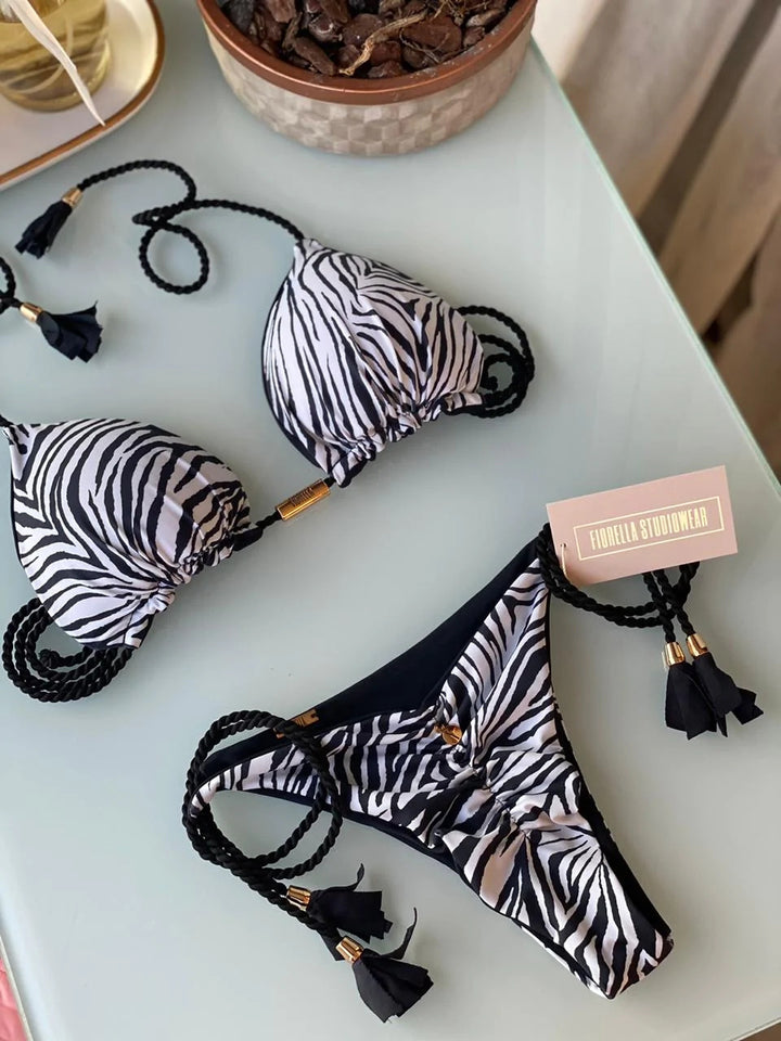 Dame Dyreprint Bikini Sæt Stilla