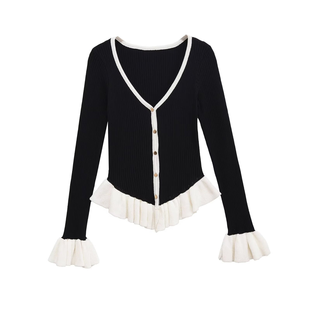 Dame elegant top med rynkedetaljer Stilla