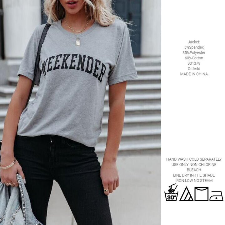 Damer Casual Grafik T-Shirt Stilla