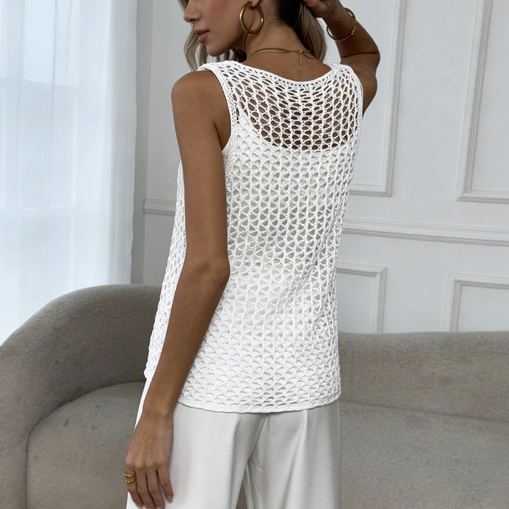 Dame trendy nettop med stjerneelement Skovae