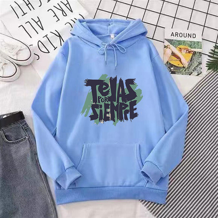 Dame Hoodie med kunstnerisk grafisk tryk Skovae