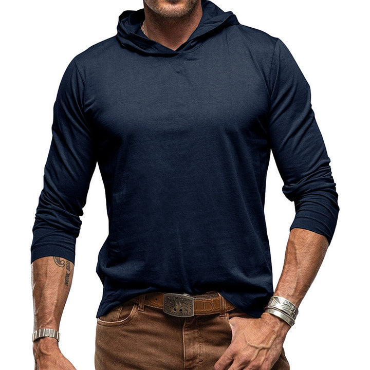 Herrer Langærmet T-shirt med Hætte Stilla