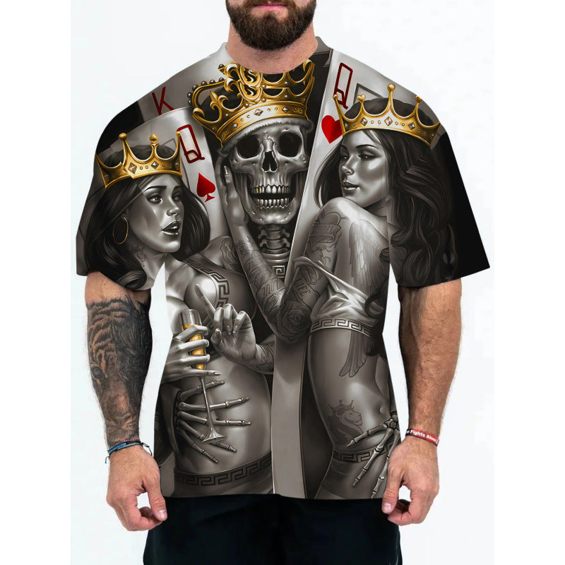 Herre Galaxy Print Korte ærmer T-shirt Stilla