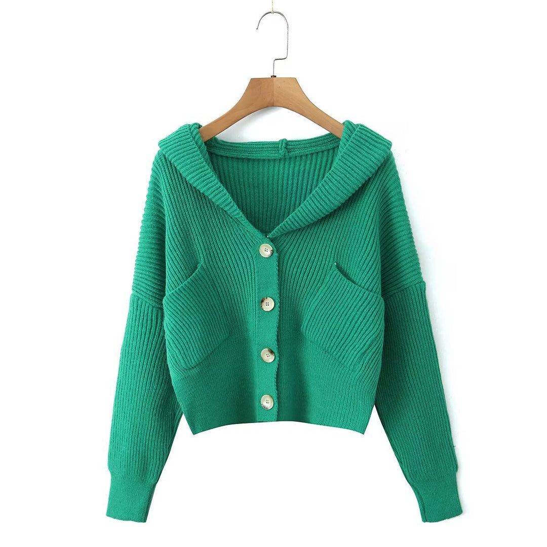 Kvinder Cozy Cardigan med hætte og knaplukning Stilla