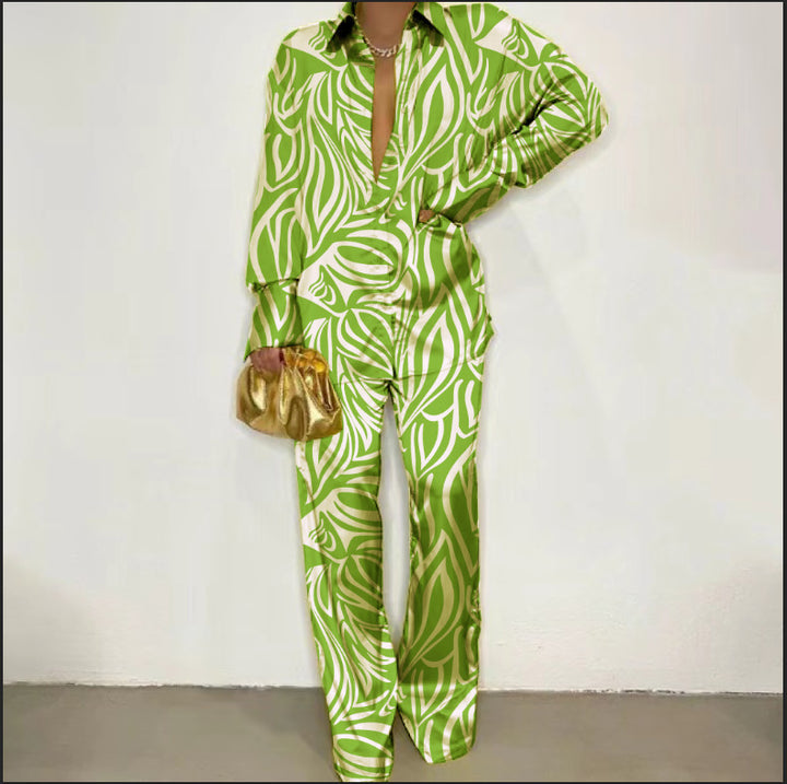 Dame Modeoversized Jumpsuit med kreative mønstre Stilla