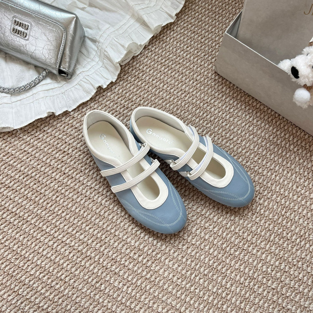 Dame Ballerinas med justerbar rem Stilla