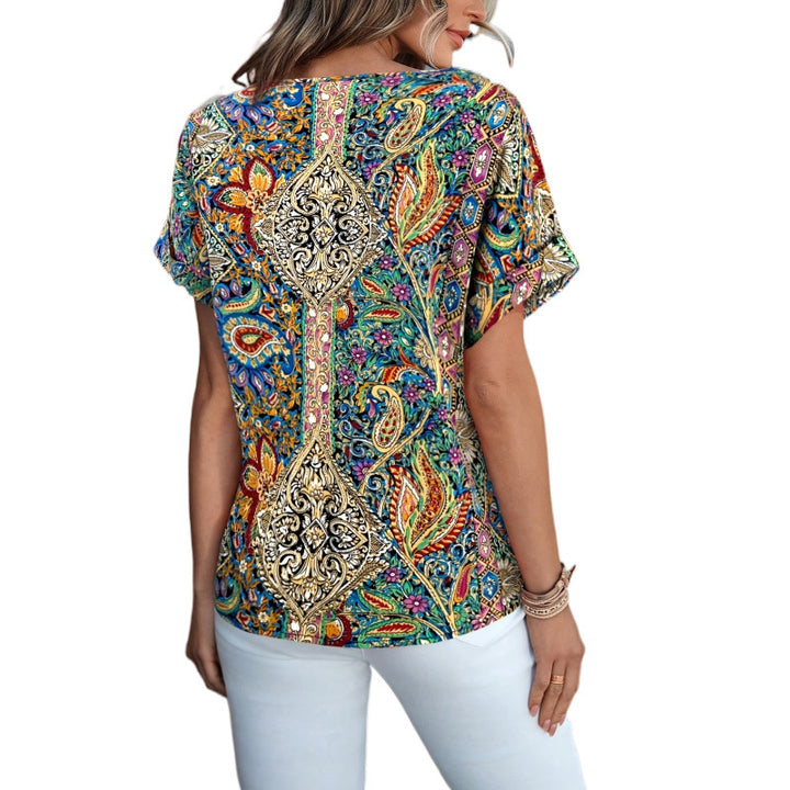 Femme Vibrant Trykt Bluse Stilla