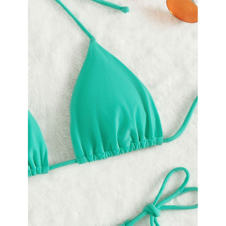 Dame triangel-bikini med justerbare bånd Skovae 1779792009