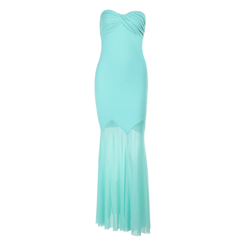 Dame Elegant Strapless Maxikjole Stilla
