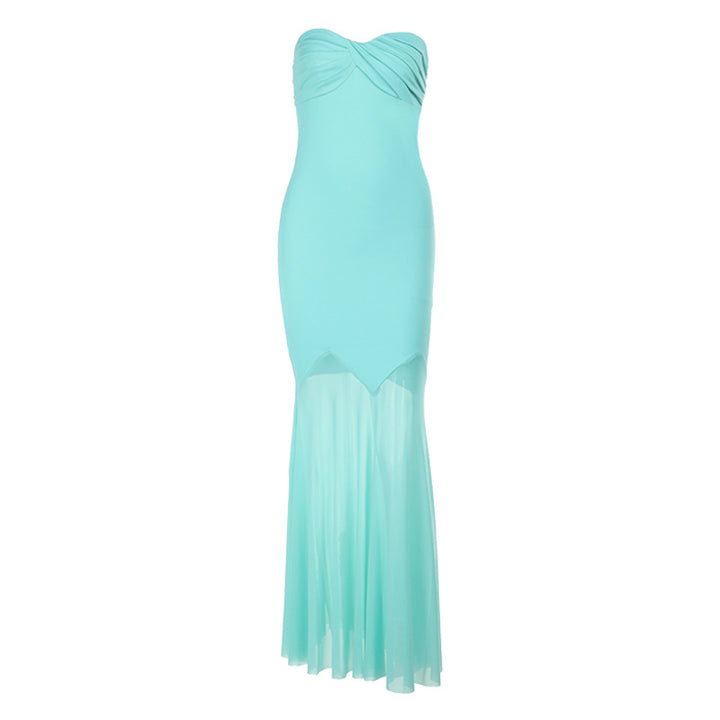 Dame Elegant Strapless Maxikjole Stilla