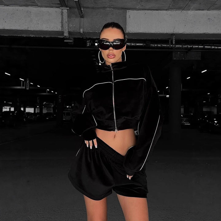 Kvindernes Mode Top og Shorts Sæt Skovae