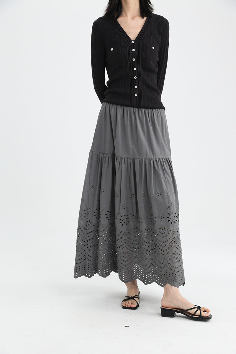 Femme Luftig Blomster-Solblomst Skirt Stilla