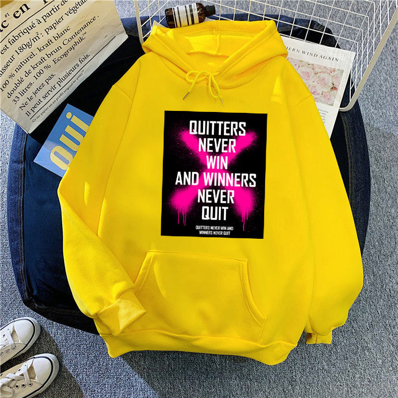 Dame hoodie med inspirerende motiv Skovae