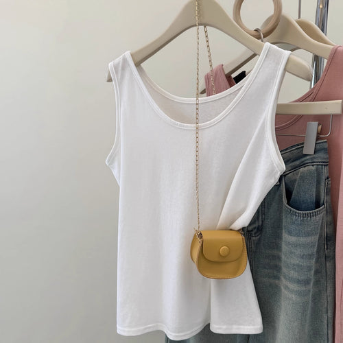 Femme Blødt Jersey Tanktop med flatterende snit Stilla