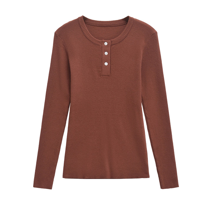 Femme Langærmet Henley Top Stilla
