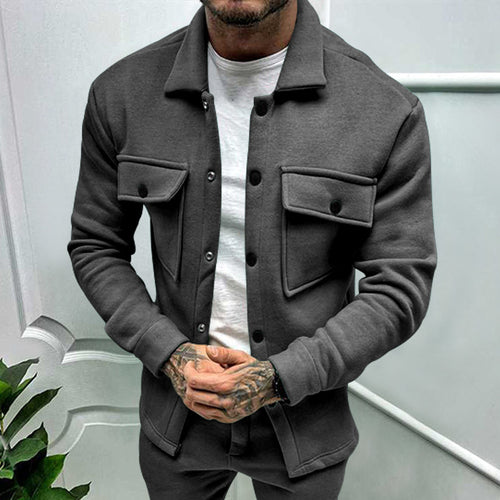 Herre mode overtræksjakke med praktiske lommer og elastisk linning Stilla