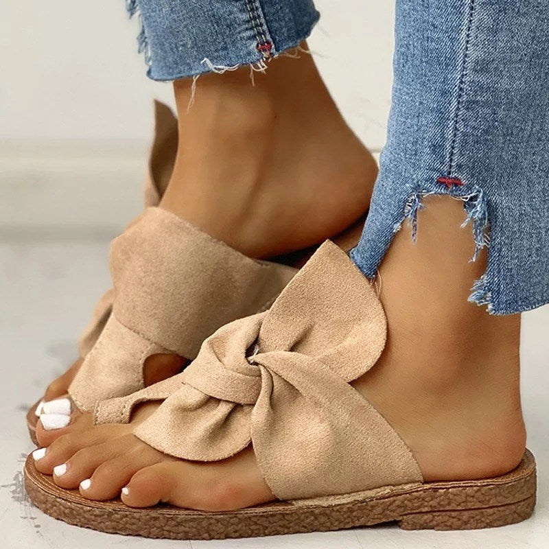 Dame sandaler med elegant knudedetalje Stilla