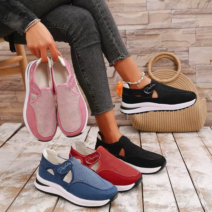 Damer Åndbare Slip-On Sneakers med elegant snit og elastiske indsatser Stilla