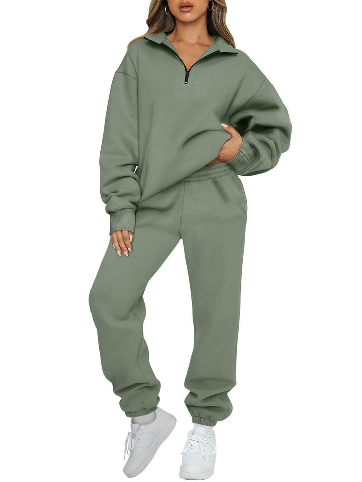 Kvinders afslappede sweater og joggingbukser sæt Skovae