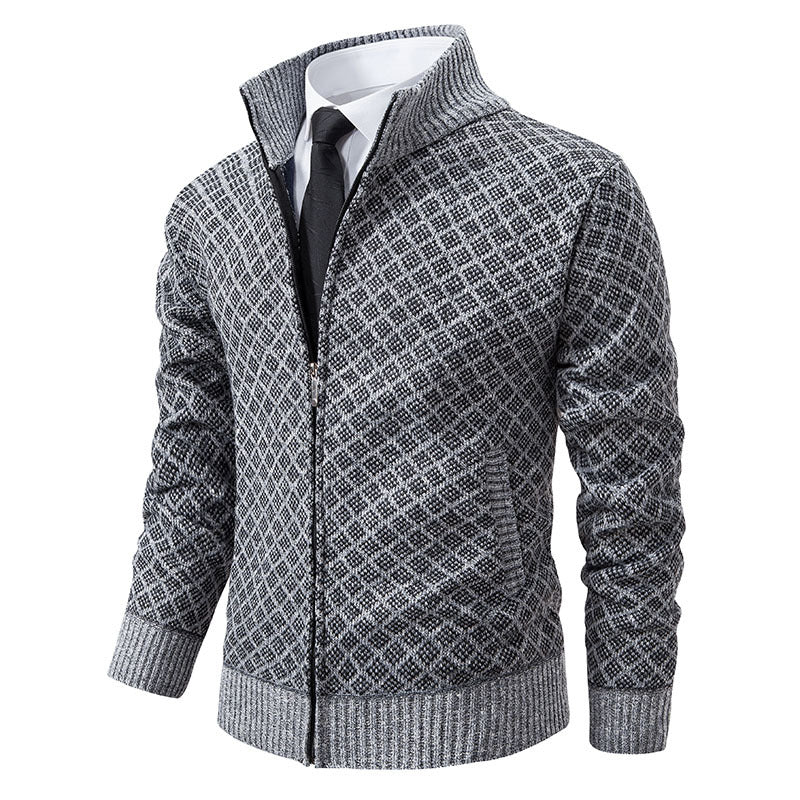 Herre struktureret Zip-Up sweatshirt Stilla