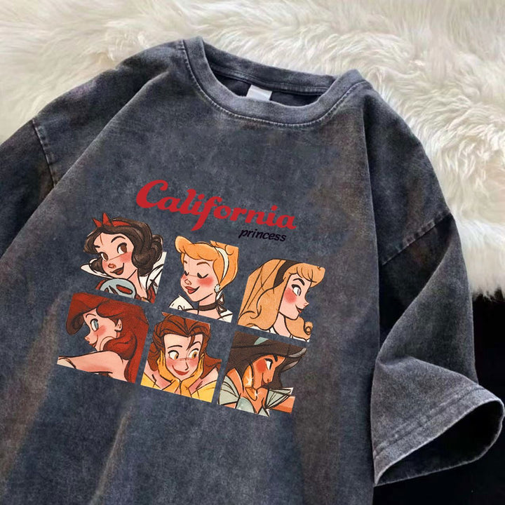 Dame T-shirt med blødt bomuldsstof og legende Disney-motiv Stilla