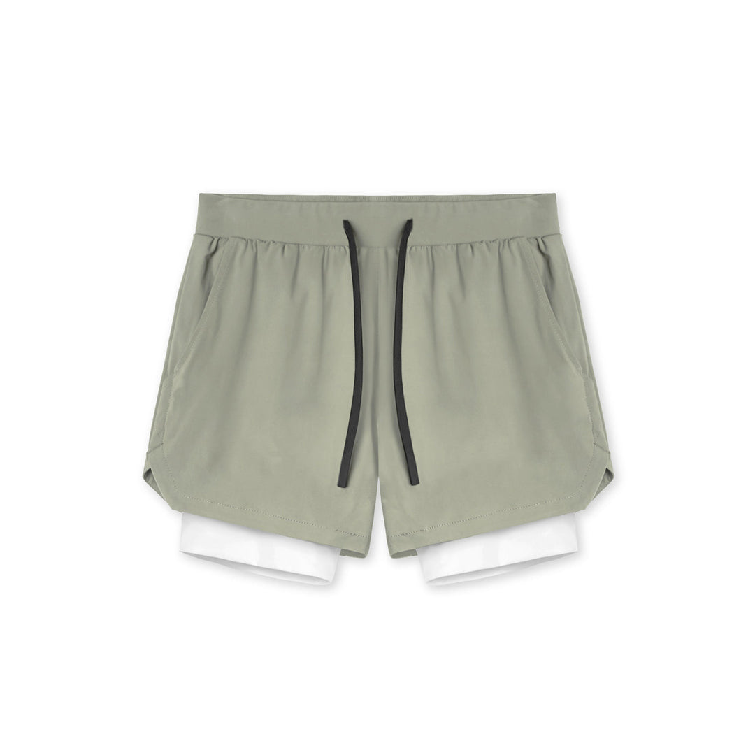 Dame Sporty løbeshort med integreret inderslip og elastisk talje Stilla
