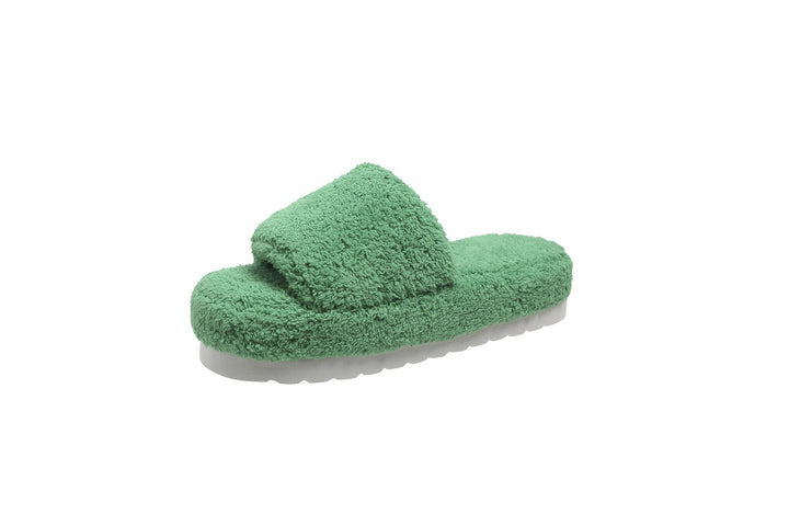 Dame Fluffy Wellness-Slippers med skridsikker sål og komfortabelt indlæg Stilla