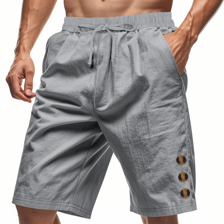 Herre lette fritidshalser med elastisk talje og praktiske lommer Stilla
