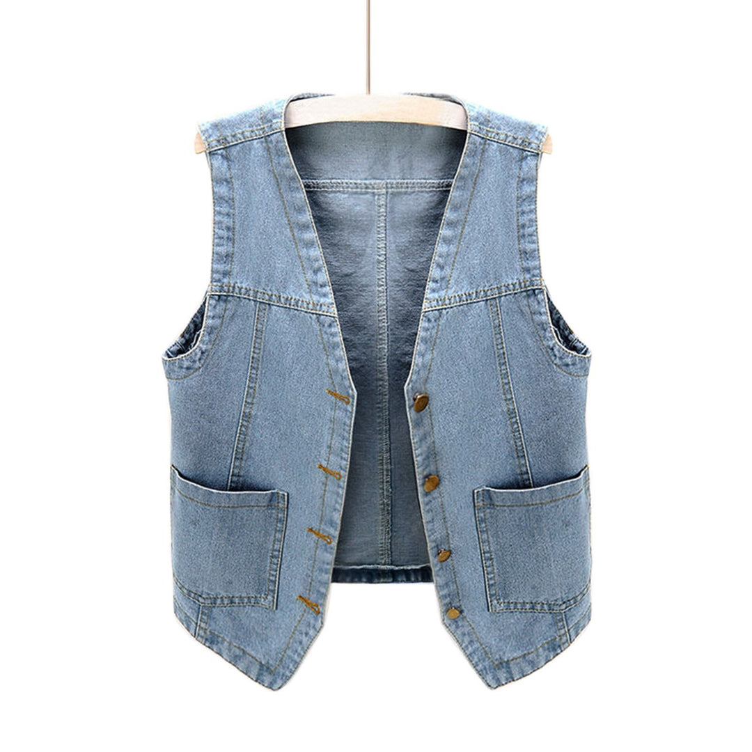 Dame Jeansvest Stilla