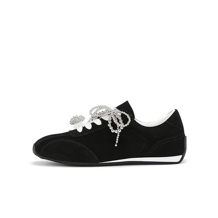 Dame Komfort Sko Sneakers med dekorativt strassdetalje Stilla