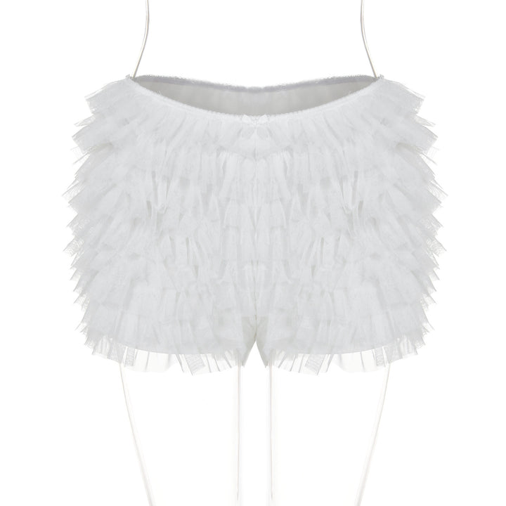 Dame Ruffles Shorts med flydende snit Stilla