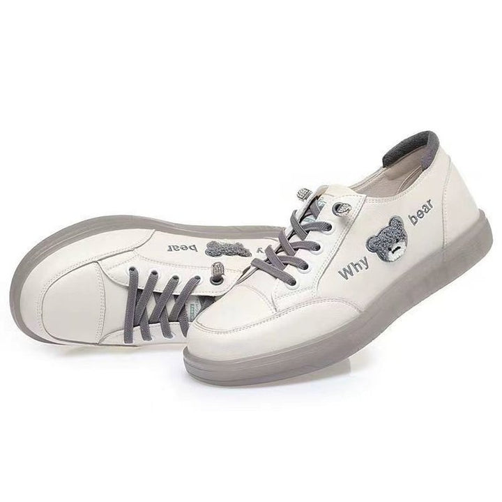 Dame Sneakers med stilfuldt teddy-motiv og skridsikker gummisål Stilla