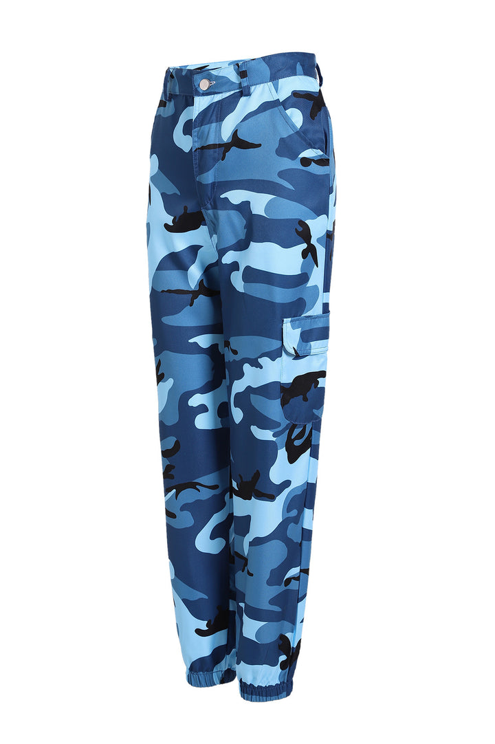 Dame Camo Utility Cargo Bukser Stilla