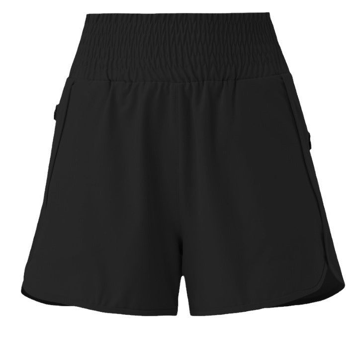 Dame sports-shorts med elastisk talje og praktiske lynlåslommer Stilla