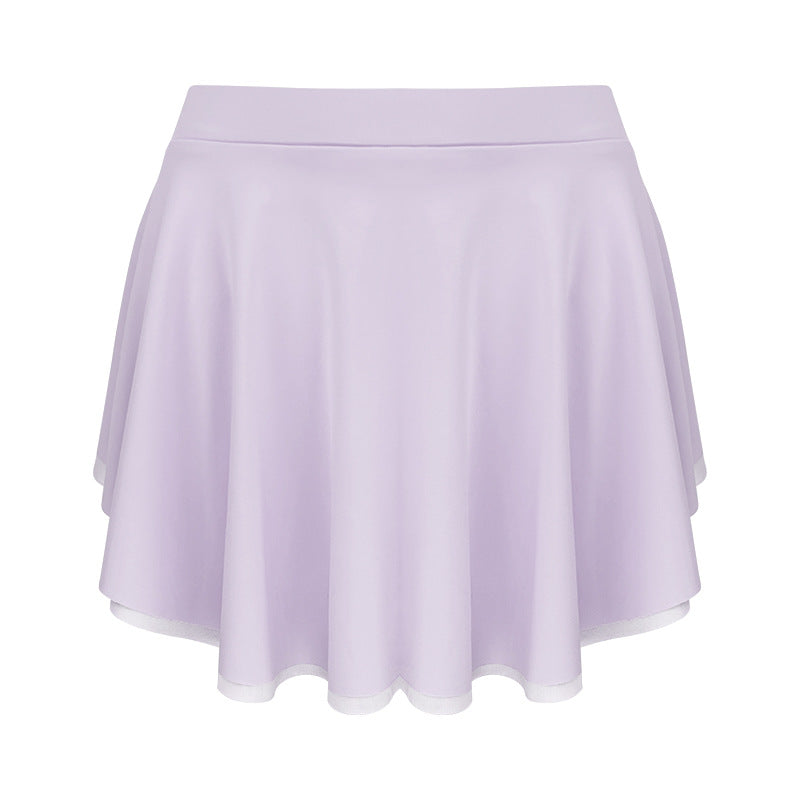 Dame flydende mini-nederdel med elastisk talje og elegant snit Stilla