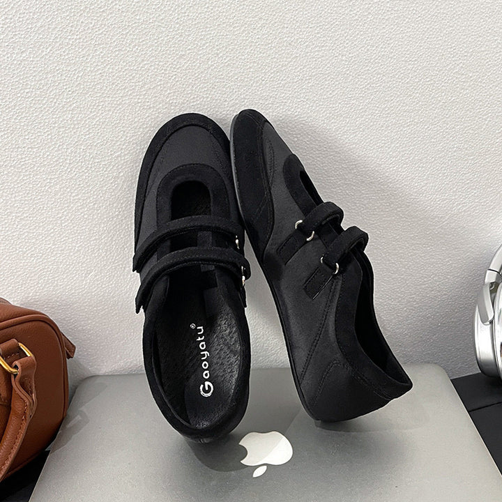 Dame Elegant Velcro Mary Jane Sko Stilla