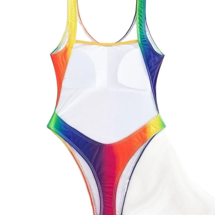 Dame Én-delt Sommer Badedragt med farverig Gradient-design Stilla