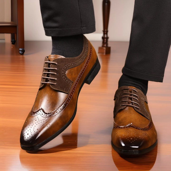 Herrer Klassiske Brogue Dress sko Stilla