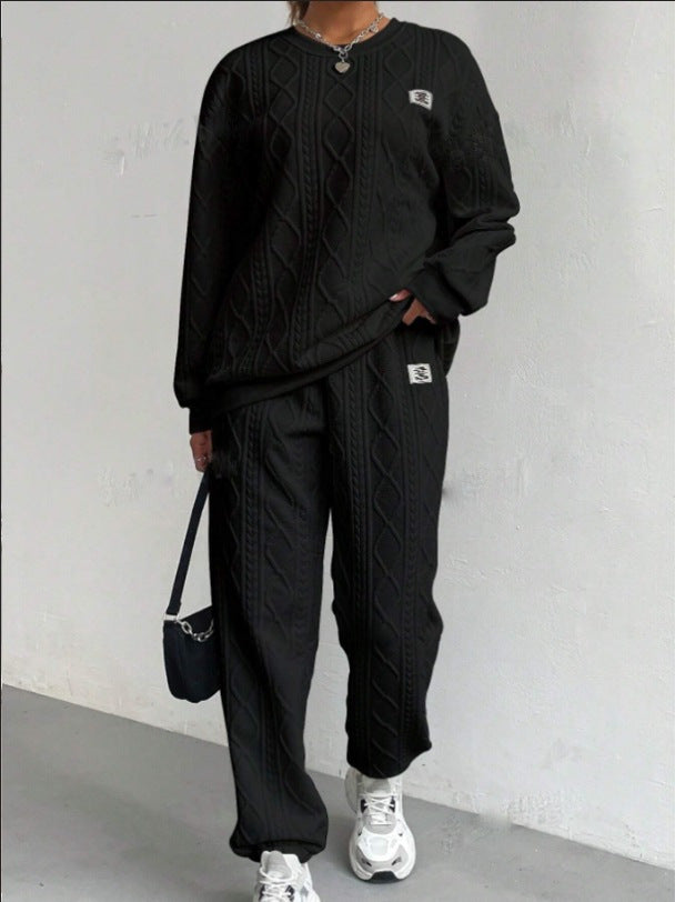 Dame Striklook Fritidsdragt Stilla