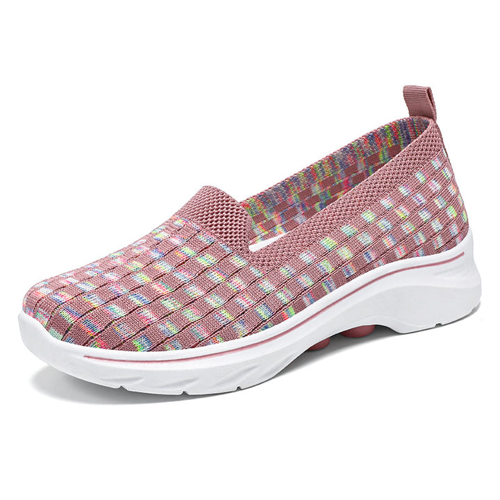 Femme Letvægts Slip-On Vandresko med Fleksibel Vævd Design Stilla