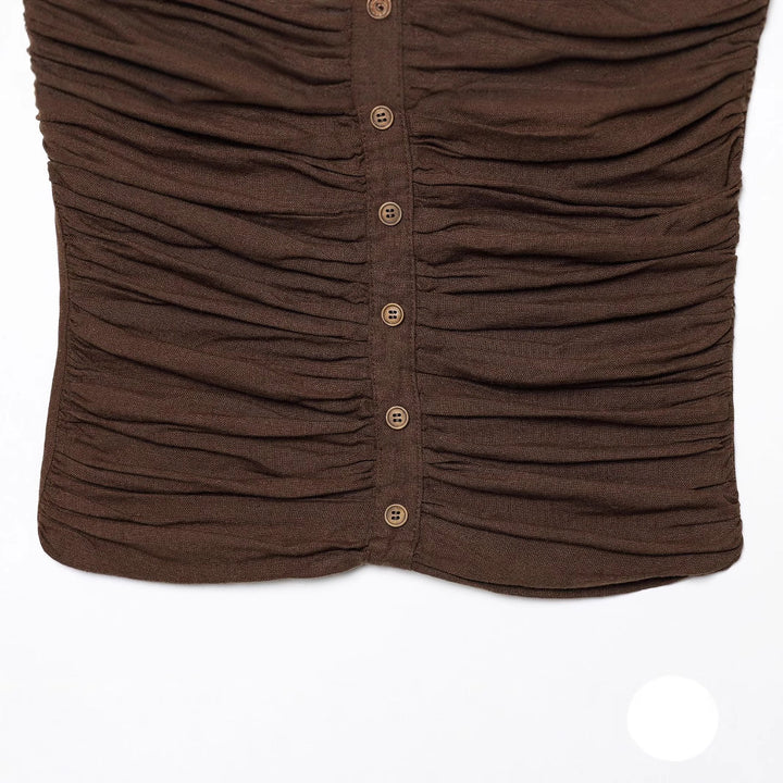 Femme Strapless Ruffle Top Stilla
