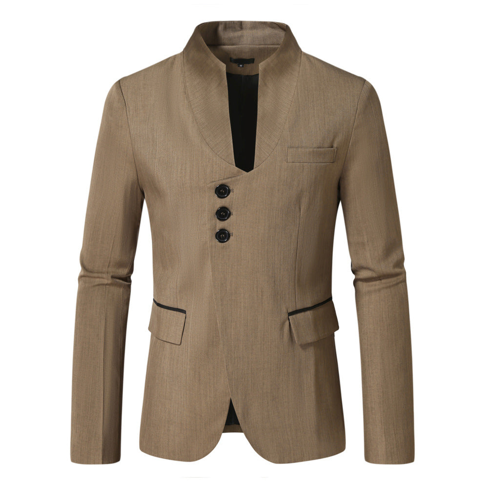 Damer Moderne Tætsiddende Blazer med Unikt Knapdesign Stilla