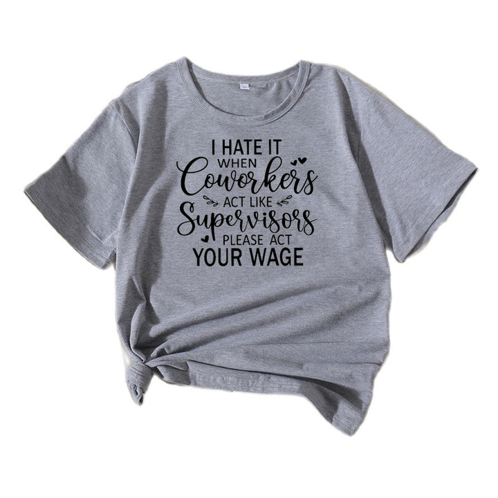 Kvinder Sjovt Grafik T-Shirt Stilla