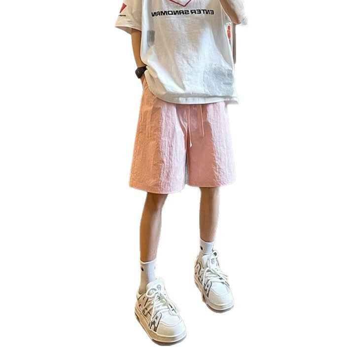 Herrer afslappede shorts i let nylon med elastisk talje og praktiske sidelommer Stilla