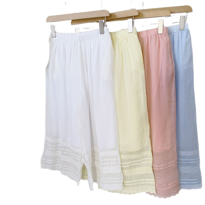 Femme Spidsbesatte Åndbare Culottes Stilla