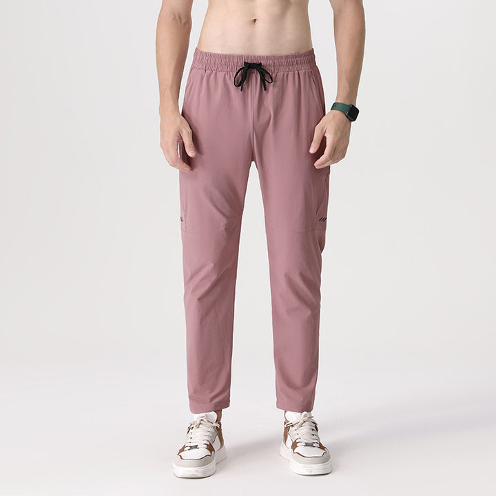 Herrer Sporty fritidsbukser med elastisk talje og åndbare indsatser Stilla